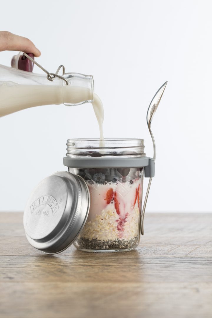 Frokostsett glasskål + skje - 0,35 L - Kilner