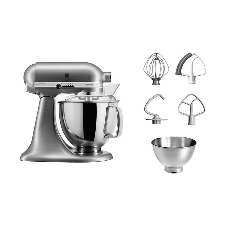 Artisan 5KSM175 kjøkkenmaskin med ekstra tilbehør 4,8 L - Contour silver - KitchenAid