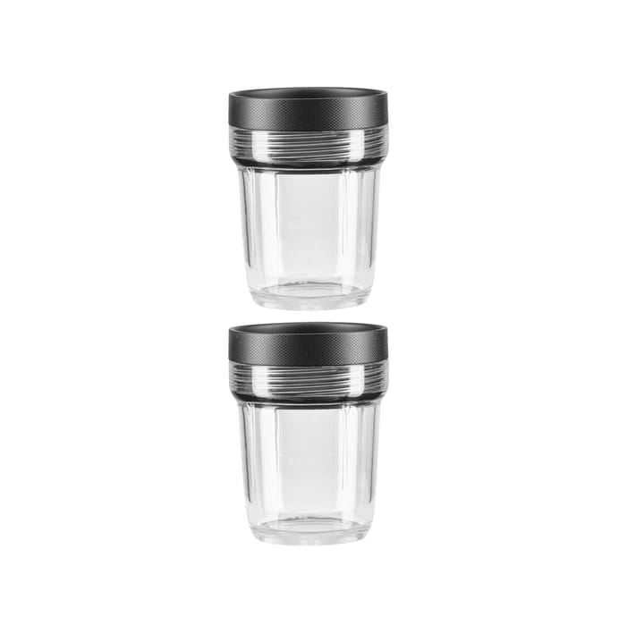 K400+K150 beholder med lokk 200 ml 2-pakning - Transparent - KitchenAid