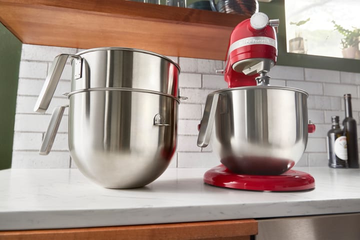 KitchenAid bolle rustfritt stål med J-håndtak 6,6 L - Brushed stainless steel - KitchenAid