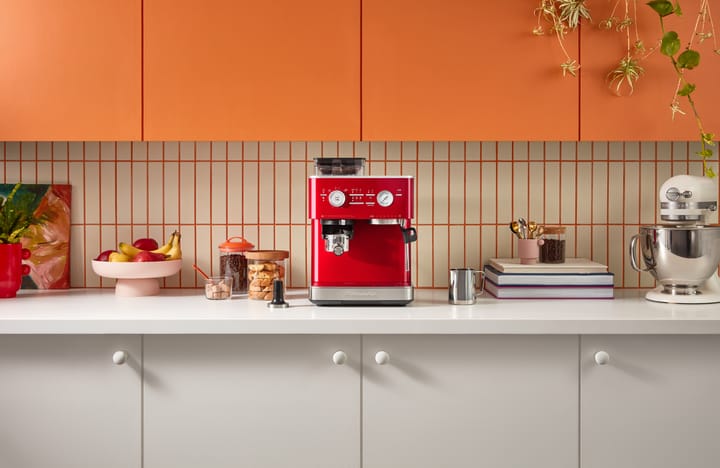 KitchenAid halvautomatisk espressomaskin med kvern, Candy apple KitchenAid