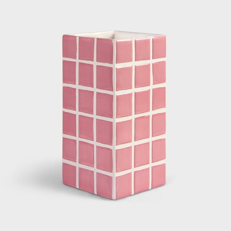 Bilde av &Klevering Tile Vase 21 cm Rosa