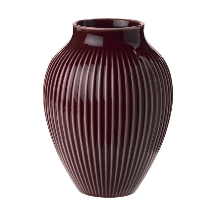 Knabstrup riflet vase 12,5 cm - Berry - Knabstrup Keramik