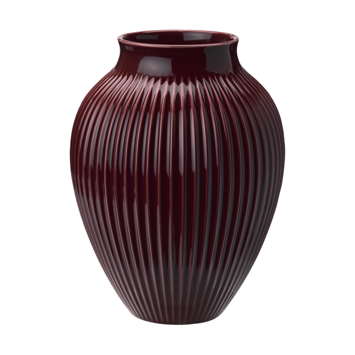 Knabstrup riflet vase 27 cm - Berry - Knabstrup Keramik