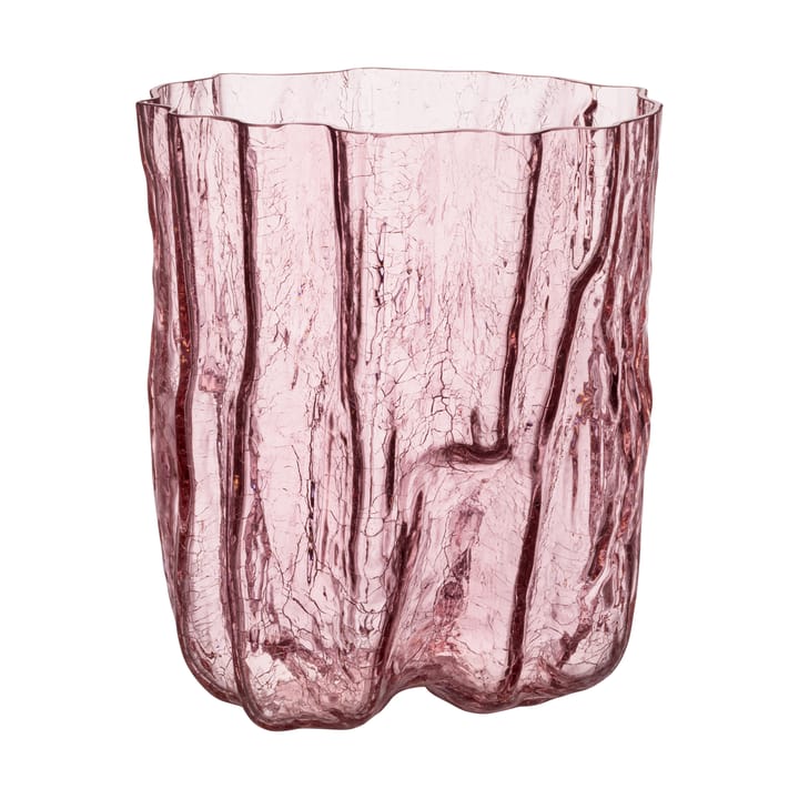 Crackle vase 27 cm, Rosa Kosta Boda