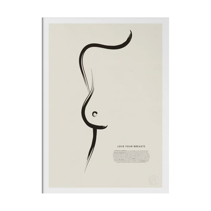 Love Your Breasts poster, 30x40 cm Kunskapstavlan®