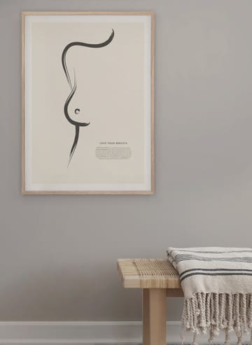 Love Your Breasts poster - 30x40 cm - Kunskapstavlan®