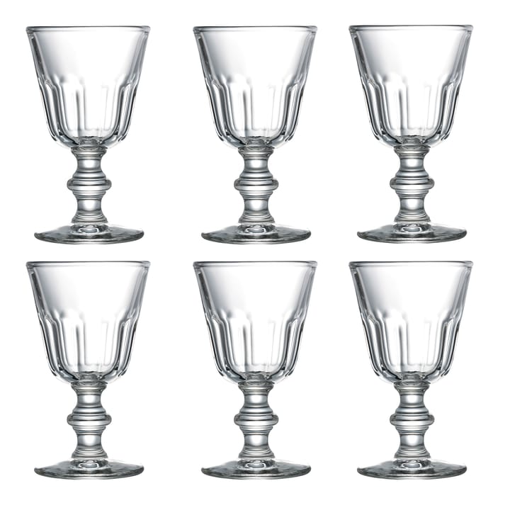 Perigord lite glass på fot 22 cl 6-pk - Transparent - La Rochère