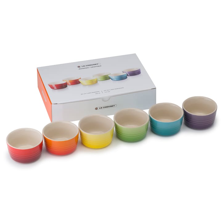 Le Creuset gavesett mini rameikin 6-stk. - Rainbow - Le Creuset