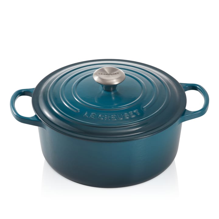 Le Creuset rund gryte 5,3 l - Deep teal - Le Creuset