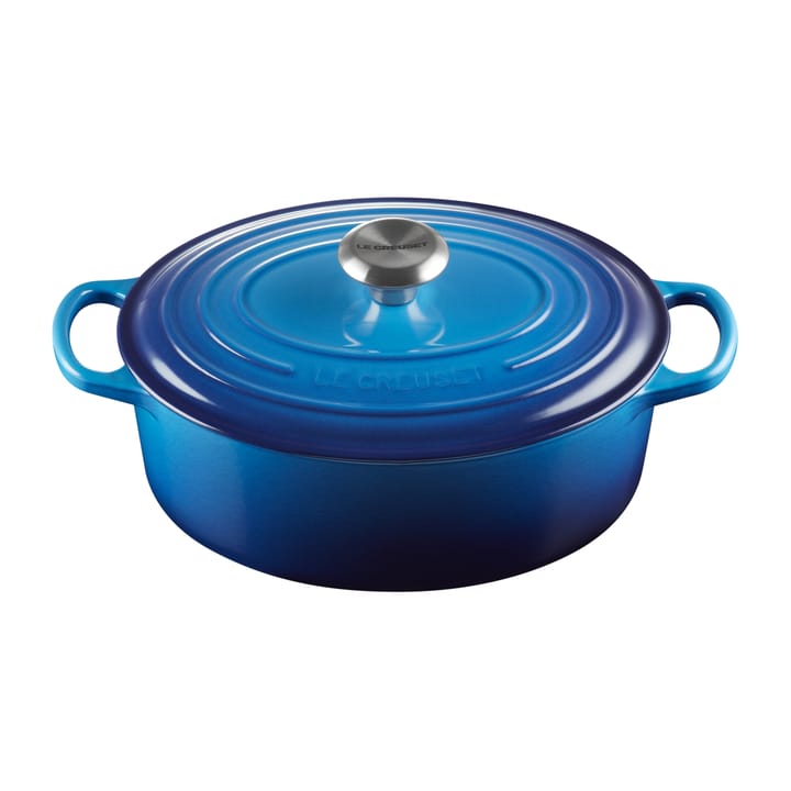 Le Creuset Signature oval gryte 4,1 l - Azure blue - Le Creuset