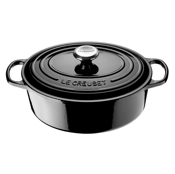 Le Creuset Signature oval gryte 4,1 l, Black Le Creuset