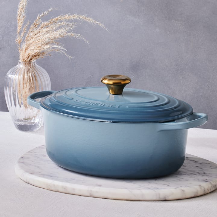 Le Creuset Signature oval gryte 4,1 l, Chambray Le Creuset