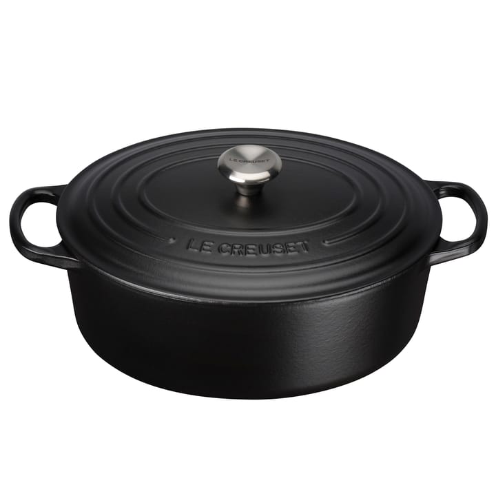 Le Creuset Signature oval gryte 4,1 l - Matte Black - Le Creuset