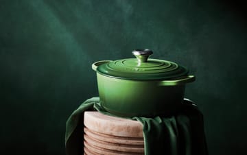 Le Creuset Signature rund gryte 4,2 l - Bamboo Green - Le Creuset