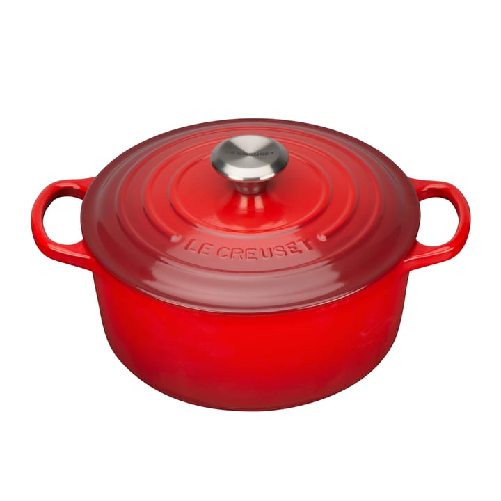 Le Creuset Signature rund gryte 4,2 l - Cerise - Le Creuset