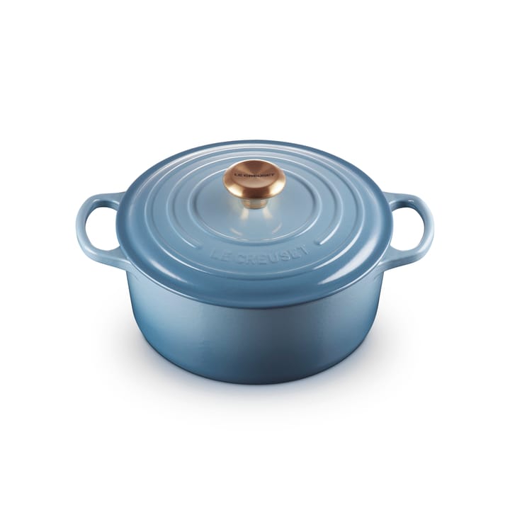 Le Creuset Signature rund gryte 4,2 l, Chambray Le Creuset