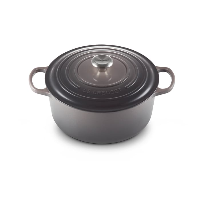 Le Creuset Signature rund gryte 4,2 l - Flint - Le Creuset