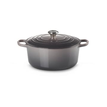 Le Creuset Signature rund gryte 4,2 l - Flint - Le Creuset