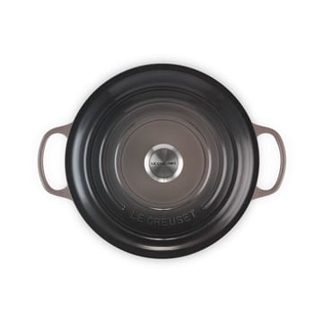 Le Creuset Signature rund gryte 4,2 l - Flint - Le Creuset