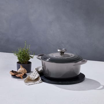 Le Creuset Signature rund gryte 4,2 l - Flint - Le Creuset