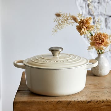 Le Creuset Signature rund gryte 4,2 l - Meringue - Le Creuset