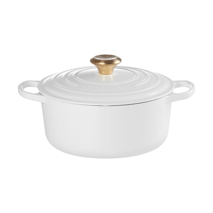 Le Creuset Signature rund gryte 4,2 l - White - Le Creuset