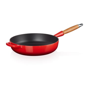 Le Creuset Signature traktørpanne trehåndtak 28 cm - Cerise - Le Creuset