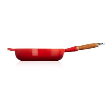 Le Creuset Signature traktørpanne trehåndtak 28 cm - Cerise - Le Creuset