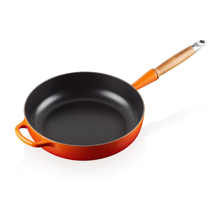 Le Creuset Signature traktørpanne trehåndtak 28 cm - Flame - Le Creuset