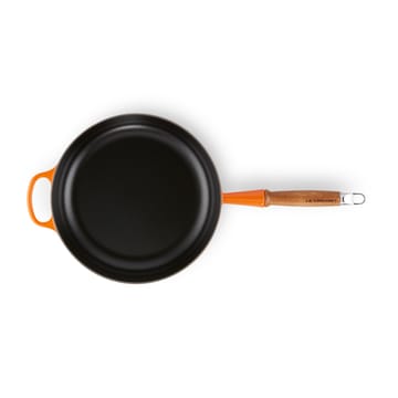 Le Creuset Signature traktørpanne trehåndtak 28 cm - Flame - Le Creuset