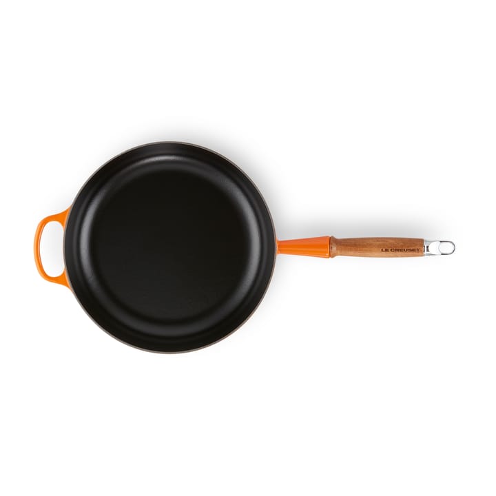 Le Creuset Signature traktørpanne trehåndtak 28 cm, Flame Le Creuset