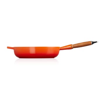 Le Creuset Signature traktørpanne trehåndtak 28 cm - Flame - Le Creuset