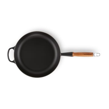 Le Creuset Signature traktørpanne trehåndtak 28 cm - Matte Black - Le Creuset