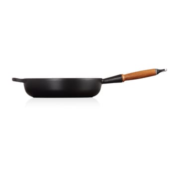 Le Creuset Signature traktørpanne trehåndtak 28 cm - Matte Black - Le Creuset