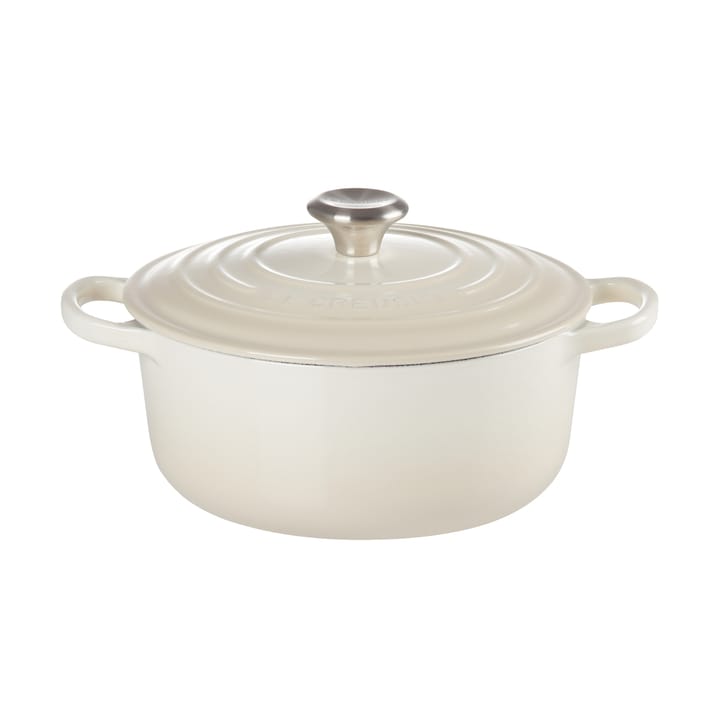 Le Creusett rund gryte 3,3 l - Meringue - Le Creuset