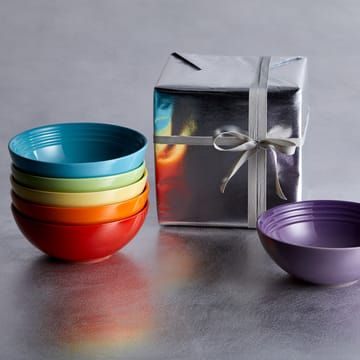 Le Creusett Signature dyp tallerken 16 cm 6-stk. - Rainbow - Le Creuset