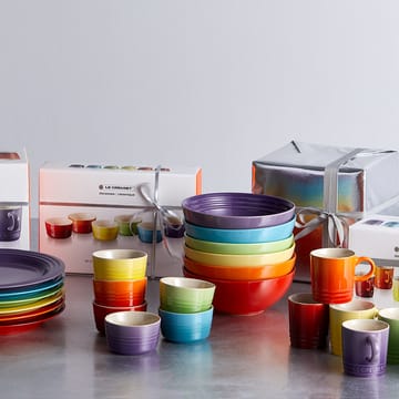 Le Creusett Signature dyp tallerken 16 cm 6-stk. - Rainbow - Le Creuset