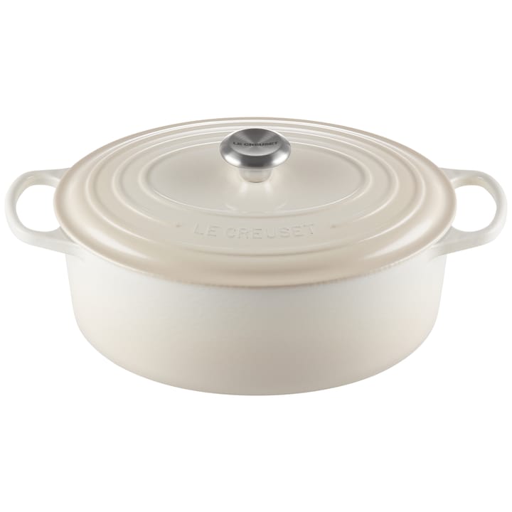 Le Creusett Signature oval gryte 6,3 l - Meringue - Le Creuset