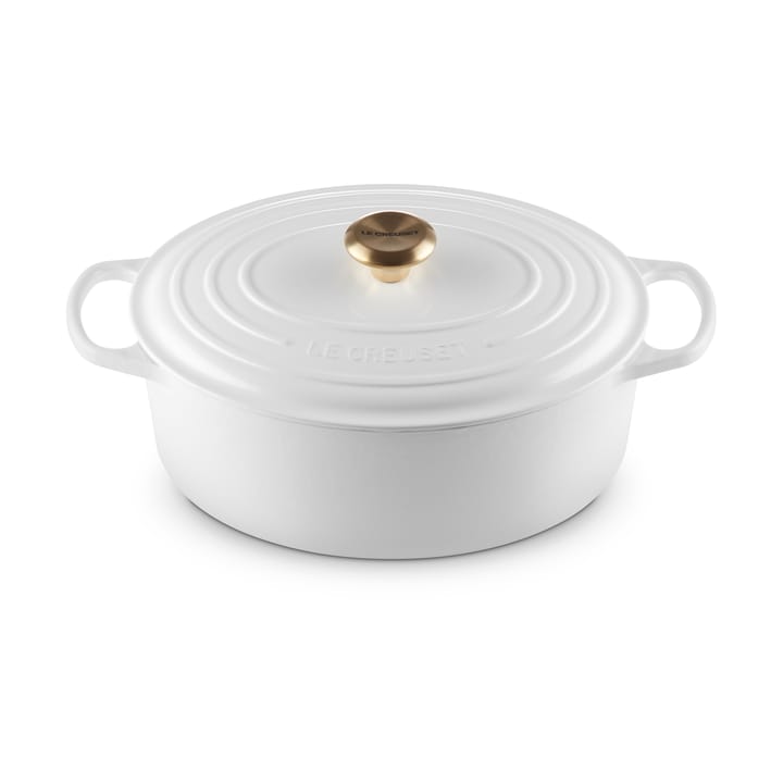 Le Creusett Signature oval gryte 6,3 l - White - Le Creuset