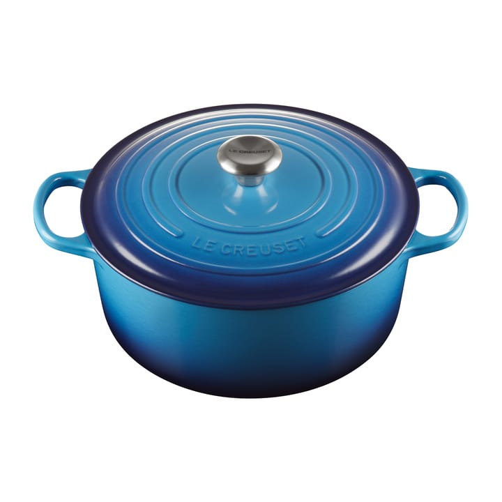 Le Creusett Signature rund gryte 6,7 l - Azure blue - Le Creuset