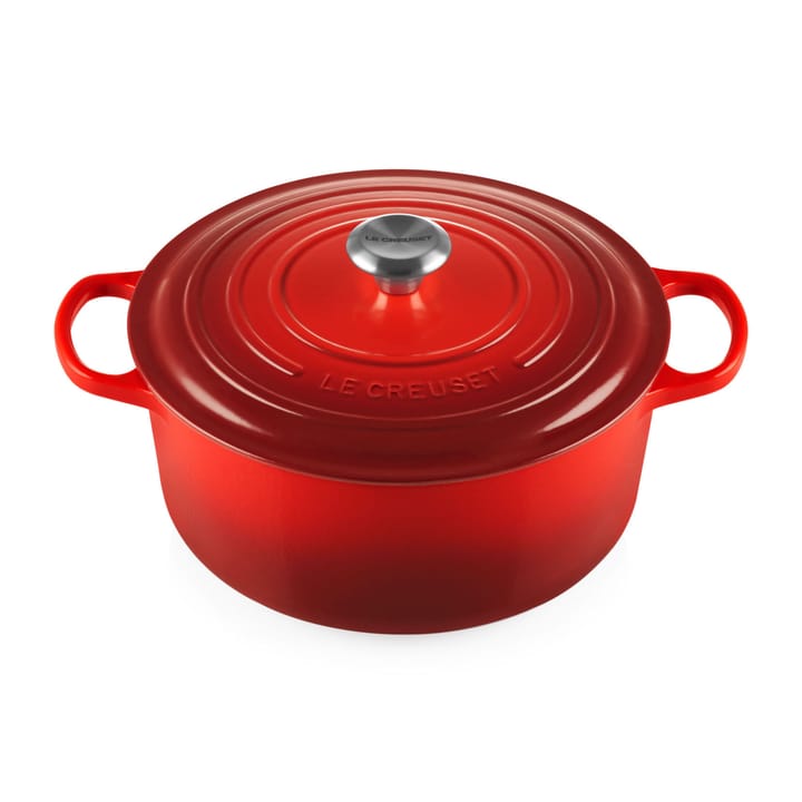 Le Creusett Signature rund gryte 6,7 l - Cerise - Le Creuset