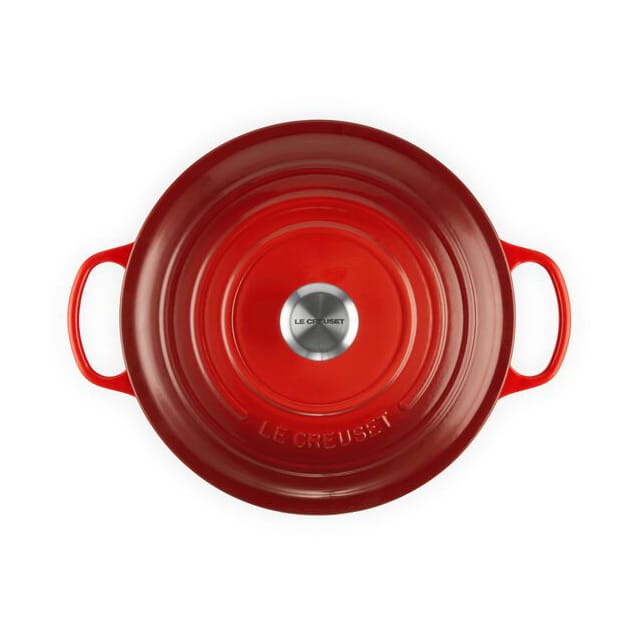 Le Creusett Signature rund gryte 6,7 l, Cerise Le Creuset