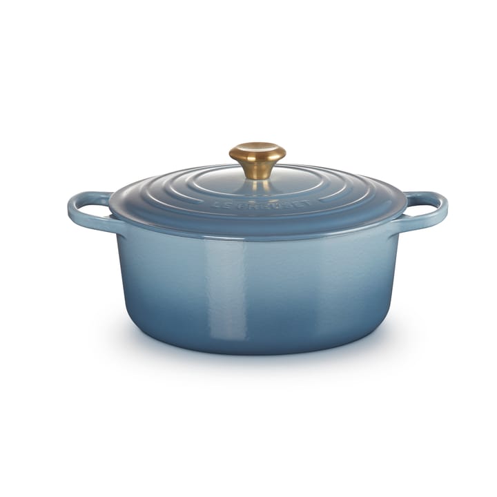 Le Creusett Signature rund gryte 6,7 l, Chambray Le Creuset