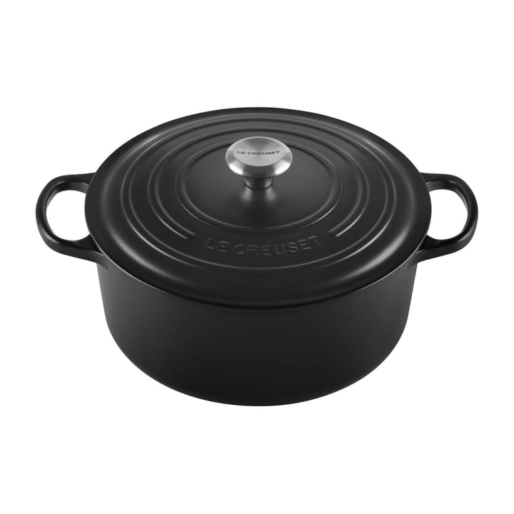 Le Creusett Signature rund gryte 6,7 l - Teppe black - Le Creuset