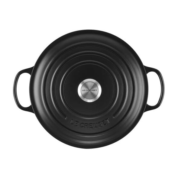 Le Creusett Signature rund gryte 6,7 l, Teppe black Le Creuset