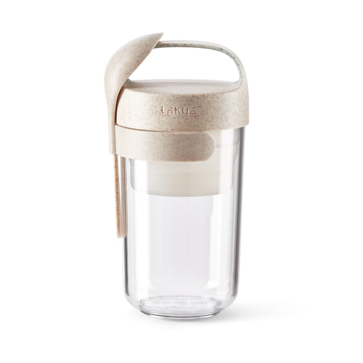 Lékué To Go Organic beholder  med skje, beige - 0,4 L - Lékué