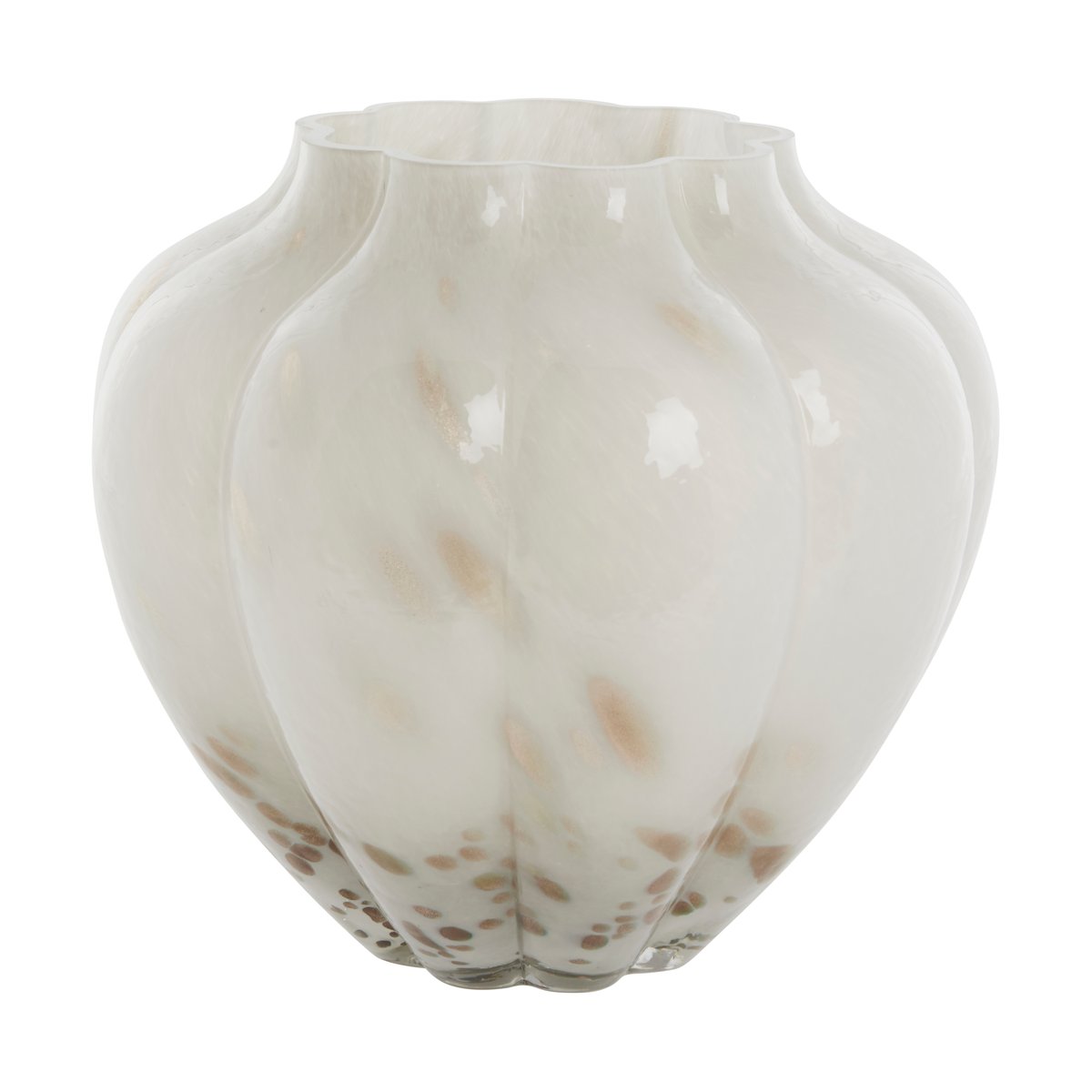 Bilde av Lene Bjerre Mara vase 245x245 cm Off White-Light gold