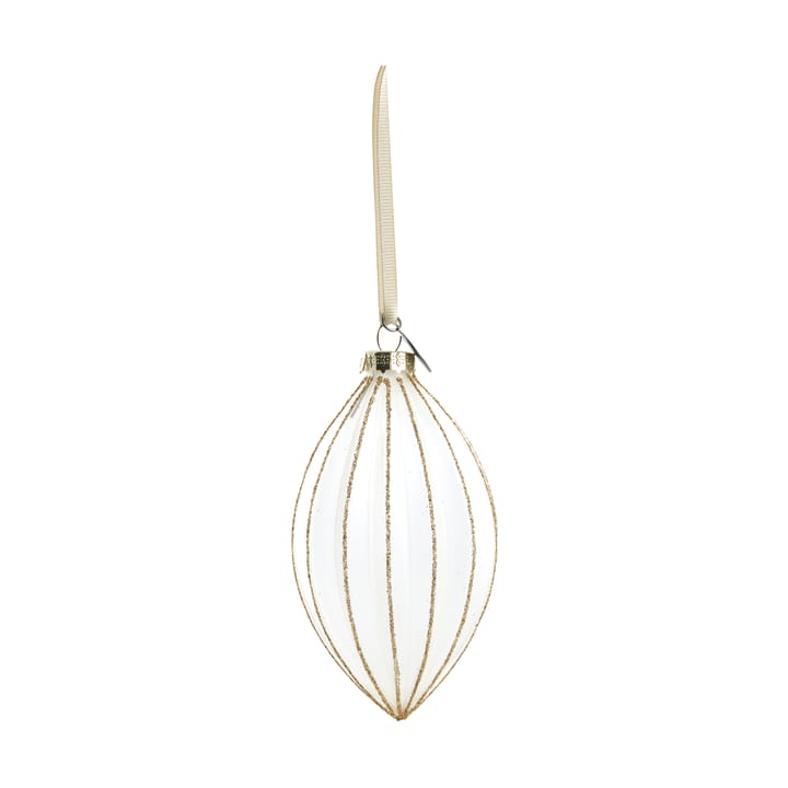 Navina juletrekule 12 cm - White-Light gold - Lene Bjerre