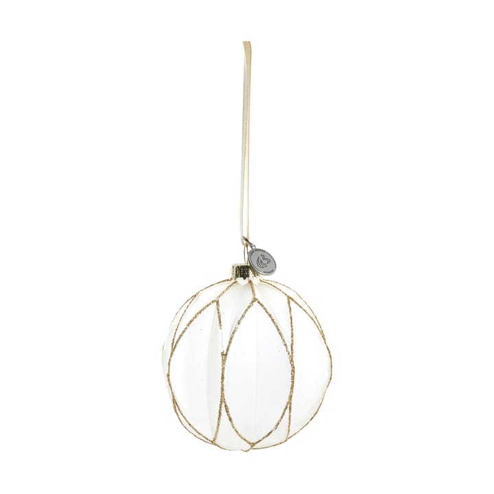 Navina juletrekule Ø 8 cm - White-Light gold - Lene Bjerre